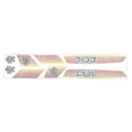 STICKERS SET FOR MOPED PEUGEOT 103 ORANGE (8 PIECES)  -SELECTION P2R-