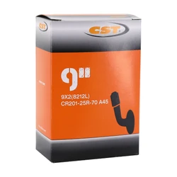 CHAMBRE A AIR TROTTINETTE 9 X 2.00 VALVE STANDARD CST COUDEE 45