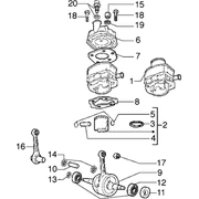 Ensemble cylindre-piston-axe de piston-Vilebrequin