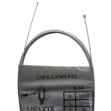 CABLE DE GAZ CYCLO VELOX G.14 POUR DELLORTO BOULE 3x3mm DIAM 12/10 Lg 2.50M (12 FILS) (BOITE DE 25)