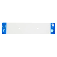 BANDE PLAQUE AUTO 520x110 POUR PVC VIERGE DEP. 01/EURO (VENDU A L'UNITE)