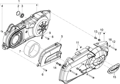 Couvercle carter - Refoidissement carter