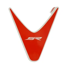 DECAL - FRONT CENTRAL "PIAGGIO GENUINE PART" APRILIA 50 SR 2018> WHITE 544/RED 885/A -2H002294000A1