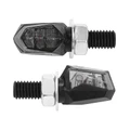 TURN SIGNAL (UNIVERSAL) REPLAY XRUN 5 MICRO SMOKED/BLACK 6 LEDS -CEE APPROVED- (PAIR) (L 24mm / H 13mm / Wd 16mm)