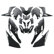 CARROSSERIE/CARENAGE MAXISCOOTER ADAPTABLE YAMAHA 560 TMAX 2020>2021 NOIR BRILLANT (KIT 15 PIECES)