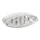 TAIL LIGHT UNIVERSAL REPLAY -WITH LEDS- OVAL SHAPED TRANSPARENT - 2 FUNCTIONS:PARKING LIGHT + STOP LAMP (9 LEDS -RED) **