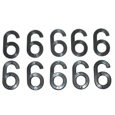 LICENSE PLATE NUMBER FOR MOTORBIKE/SCOOT - 45 mm ALU - TIFLEX - 6 - (SOLD PER 10)