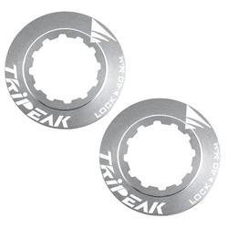 ECROU DISQUE DE FREIN CENTER LOCK TRIPEAK ALUMINIUM ULTRA LEGER 7g ARGENT - SERRAGE INTERNE (VENDU A LA PAIRE)