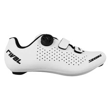 CHAUSSURE ROUTE SIDEBIKE RIVAL BLANC T38 FIXATION BOA ATOP/VELCRO COMPATIBLE LOOK/SHIMANO (PAIRE)