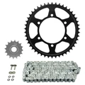 KIT CHAINE ADAPTABLE YAMAHA 600 FZ6 S2 FAZER 2007>2009 530 16x46 (DIAM COURONNE 110/130/10.25) (DEMULTIPLICATION ORIGINE) -AFAM