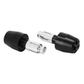 EMBOUT DE GUIDON MOTO POUR YAMAHA 700 MT-07 ALU ANODISE NOIR DIAM 13 ET 17 mm (PAIRE) -AVOC