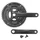 PEDALIER VTT P2R 8/9V. ALU NOIR 170mm 50-39-30 (BOITIER 110mm) PLATEAUX DEMONTABLES