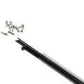 STAINLESS SPOKE- BLACK Ø 2mm L290mm J BEND - With nut (IN TUBE PER 10)
