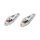 DECORATIVE LIGHTNING REPLAY  "WATER DROP" WING TRANSPARENT/WHITE - WITH ORANGE BULB(L 62mm / H 23mm / W 18mm) (PAIR) **