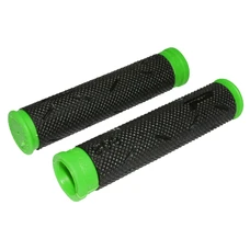 HAND GRIPS FOR MTB- PROGRIP 808 BLACK/GREEN FLUO Ø22mm L120mm (PAIR)
