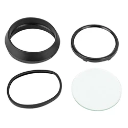 KIT REPARATION COMPTEUR CYCLO ADAPTABLE MBK 51 / PEUGEOT 103 (POUR COMPTEUR ROND) (ENTOURAGE + VITRE + JOINT) -SELECTION P2R
