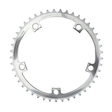 CHAINRING FOR TRACK BIKE- 5 Arms- 47T.Ø 144 ALUMINIUM SILVER 7075 FOR CHAIN 3.17mm (1"1/8) TA