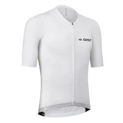 MAILLOT GIST HOMME PODIUM MANCHES COURTES ZIP TOTAL BLANC M -5359
