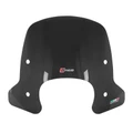 WINDSHIELD FOR MAXISCOOTER KYMCO 125 LIKE 2017>2019  SMOKED / CHROME ARMS  -FACO-