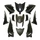 CARROSSERIE/CARENAGE MAXISCOOTER ADAPTABLE YAMAHA 530 TMAX 2012>2014 NOIR MAT (KIT 11 PIECES) -P2R
