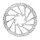 DISQUE DE FREIN TROTTINETTE 6 TROUS DIAM 160mm ARGENT (WAVES) (DUALTRON SPEEDWAY 5 DUAL MOTOR, SEGWAY NINEBOT F25E II, SEGWAY NINEBOT F30E, SEGWAY NINEBOT F40E, SMARTGYRO CROSSOVER DUAL) -SELECTION P2R-