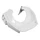 CARENAGE/DESSOUS TABLIER AV SCOOT ADAPTABLE MBK 50 STUNT/YAMAHA 50 SLIDER BLANC BRILLANT (PARE BOUE) -P2R