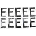 LETTER FOR LICENSE PLATE TIFLEX ALUMINIUM MOTORBIKE/SCOOTER 45mm E (SOLD PER 10)