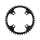 CHAINRING FOR MTB- Ø104 - 4arms-FOR SINGLE- 42T. Ø104 BLACK -ALUMINIUM- 7075 STRONGLIGHT .- Thickness 3,5 mm - 8/9 Speed.