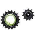 GALET DERAILLEUR AOPW TRIPEAK 11-18 DENTS CERAMIQUE 2x12/11V. SHIMANO GRX RX810 / 815 / 820 / 825 VERT (JEU DE 2) (GARANTIE 4 ans)