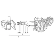 Ensemble cylindre-piston-axe de piston