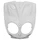 FRONT FAIRING FOR SCOOT MBK 50 STUNT/YAMAHA 50 SLIDER GLOSS WHITE  (FOR HEADLIGHT)- SELECTION P2R