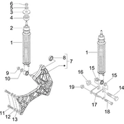 Suspension arrière - Amortisseur/s