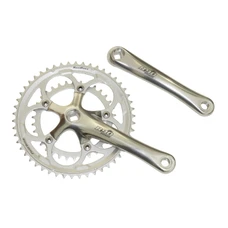 CHAINSET FOR ROAD BIKE- SUNRACE R96 - 8/9/10 Speed COMPACT -SILVER- 170mm 50-34 (TAPERED SQUARE)