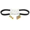 KIT TRANSMISSION (COURROIE, GALETS, GUIDES) ORIGINE PIAGGIO 125 BEVERLY 2005>2012, CARNABY 2007>2010, X10 2012>/APRILIA 125 SCARABEO 2002>2006, SPORT-CITY 2004>2010   -1R000450-