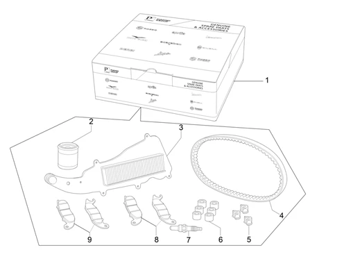 Complete wear and maintenance kit