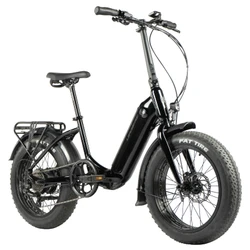 VELO ELECTRIQUE/VAE PLIANT FAT BIKE 20 LEADER FOX CODY MIXTE NOIR 7V MOTEUR ROUE AR BAFANG 36V 80Nm BATTERIE 16Ah