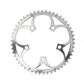 CHAINRING FOR ROAD BIKE- 5 Arms- 46T.Ø 110 -OUTER- ALUMINIUM SILVER- 7075 TA ZEPHYR (SHIMANO TYPE) 9/10Speed.
