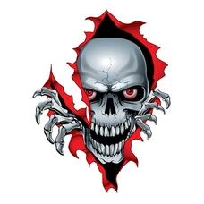 STICKER LETHAL THREAT RIP SKULL (7x11cm) (RC00032)