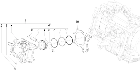 Groupe cylindre-piston-axe