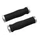 HAND GRIPS FOR URBAN BIKE- IMPORT ANATOMIC FOAM - BLACK - DOUBLE LOCK SILVER L130mm (PAIR)