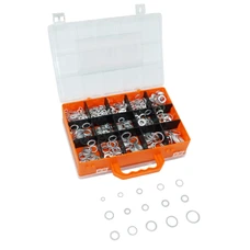 JOINT DE VIDANGE CUIVRE PLAT 30 TAILLES DIFFERENTES DIAM 6 A 24 mm (COFFRET DE 300 PIECES) -P2R