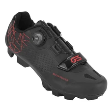 CHAUSSURE VTT GES MOUNTRACER2 NOIR/ROUGE T42 FIXATION MICROCLIP ATOP/VELCRO COMPATIBLE SPD (PAIRE)
