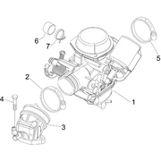 Carburateur complet - raccord d'admission