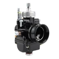 CARBURATEUR 50 A BOITE P2R TYPE PHBG RACING NOIR MONTAGE SOUPLE DIAM 17 mm AVEC DEPRESSION + GRAISSAGE + CUVE ALU + RACCORD DE PRISE D'AIR  -QUALITE PREMIUM-
