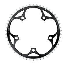 CHAINRING FOR ROAD BIKE- 5 Arms- 51T.Ø 130 -OUTER- ALUMINIUM BLACK- 7075 TA ALIZE (SHIMANO TYPE)8/9/10 Speed