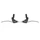 LEVIER DE FREIN VTT/VTC V-BRAKE 4 DOIGTS NEWTON ALU ARGENT/NOIR (PAIRE SUR CARTE)