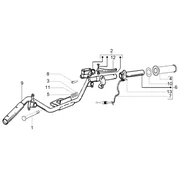 Pieces composant le guidon