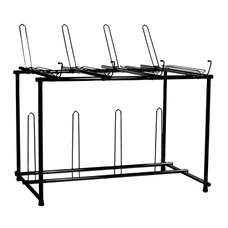 PRESENTOIR DE MAGASIN 8 VELOS SUR 2 NIVEAUX NOIR -BICISUPPORT