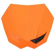 PLAQUE NUMERO/TETE DE FOURCHE 50 A BOITE UNIVERSEL REPLAY RIVALE ORANGE KTM SANS ECLAIRAGE (AVEC FIXATIONS)