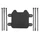 PLAQUE NUMERO/TETE DE FOURCHE MOTO AV ADAPTABLE SUR RON LIGHT BEE NOIR -P2R